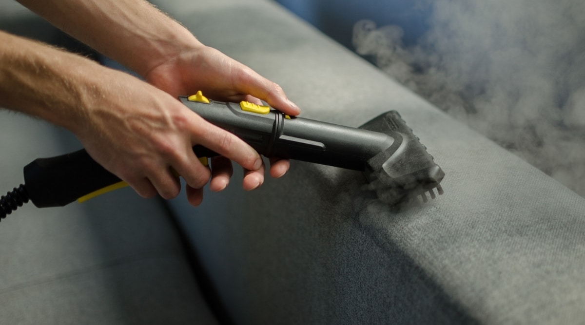 Steam Cleaning Couch